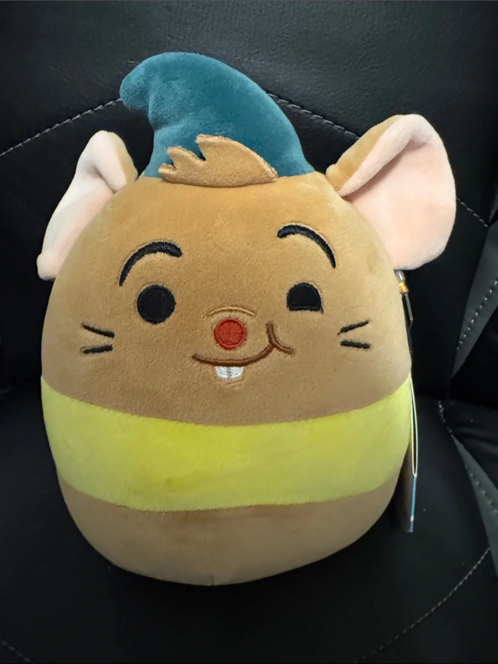 6.5” Disney Plush Mouse Toy - Brown, Yellow & Teal Hat